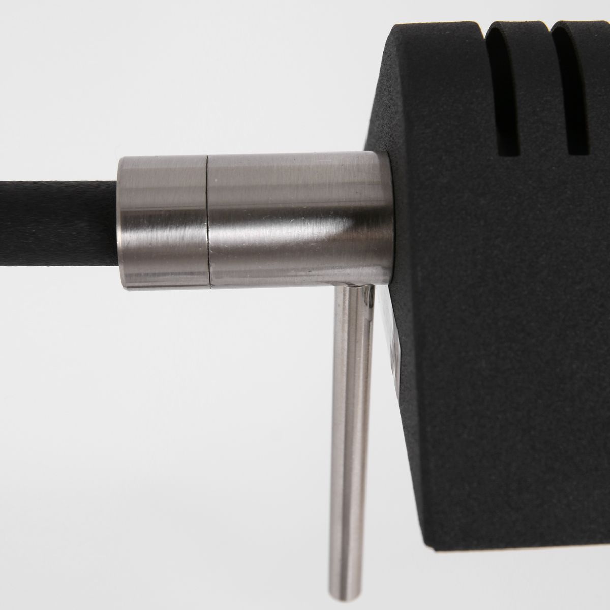 Lampadaire noir tendance avec bras pivotant réglable en métal Mexlite Karl – Image 13