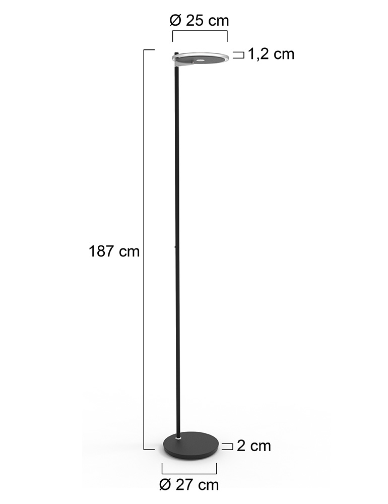 lampadaire-design-noir-steinhauer-turound-verre-transparent-2992zw-5