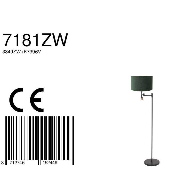 Lampadaire double usage Steinhauer Stang vert et noir – Image 7