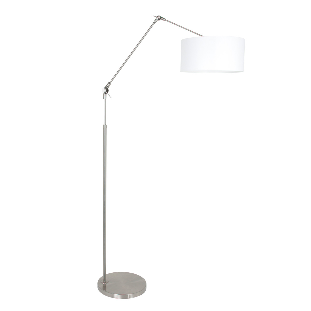 lampadaire-en-acier-bras-articule-steinhauer-prestige-chic-abat-jour-cotton-blanc-8100st