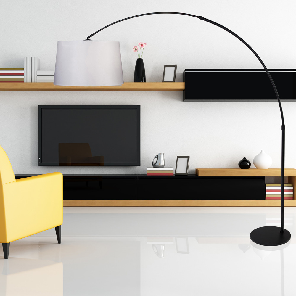 Lampadaire en arc atmosphérique Steinhauer Sparkled light acier – Image 3