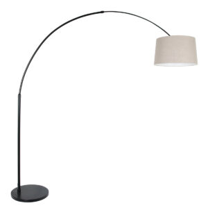 lampadaire-en-courbe-extensible-steinhauer-sparkled-light-noir-9830zw