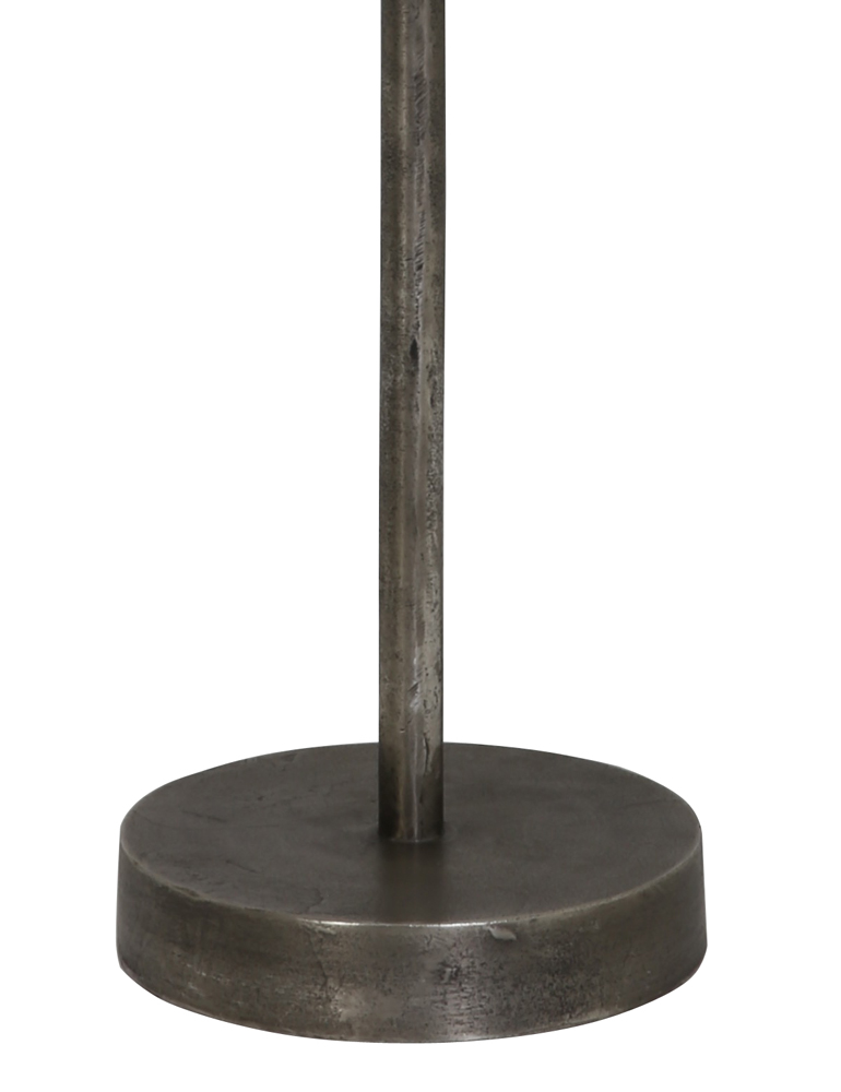 Lampadaire en métal patiné abat-jour noir Light & Living Undai – Image 4