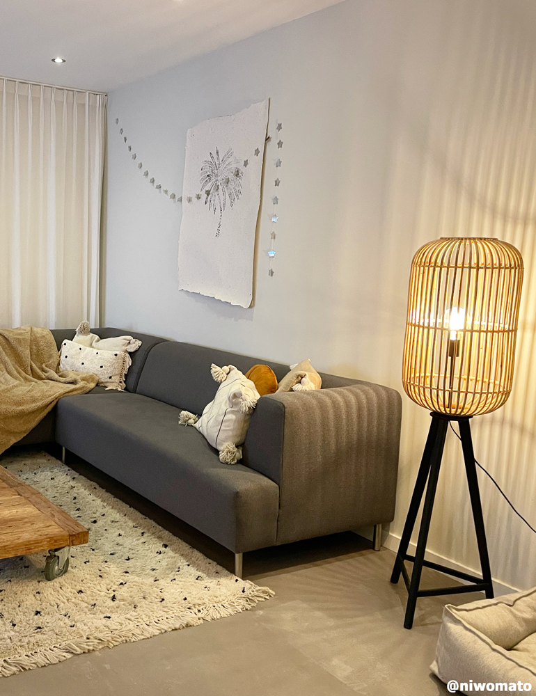 Lampadaire en rotin Tibana Light & Living marron – Image 4