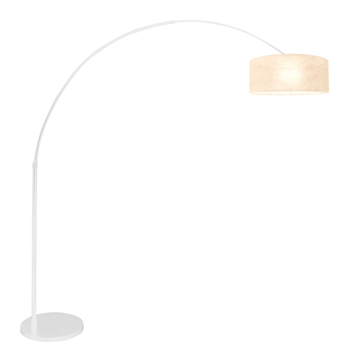 Lampadaire gris avec abat-jour blanc Steinhauer Sparkled light opaque – Image 2