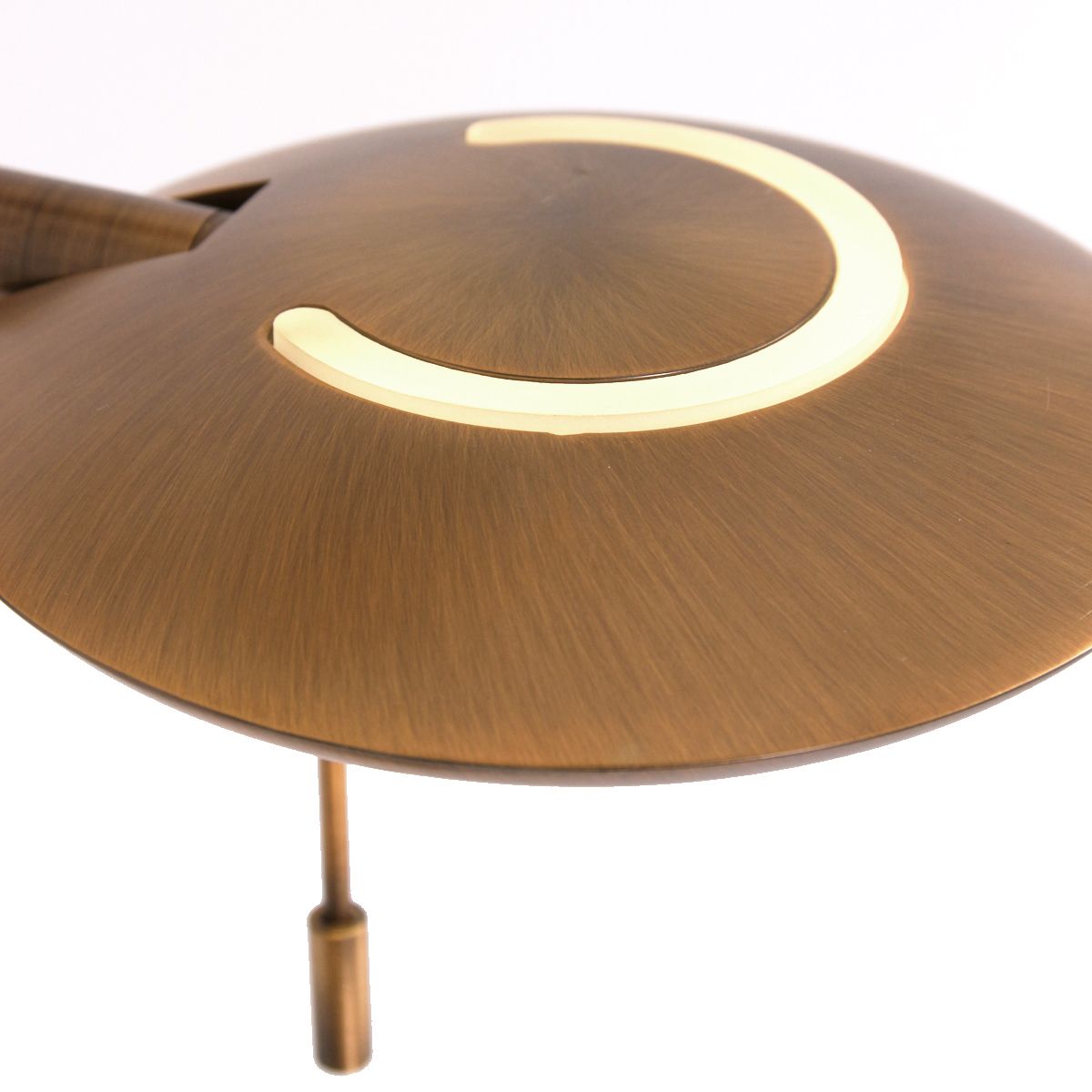 Lampadaire laiton vieilli classique Steinhauer Zenith led bronze et opaque – Image 12