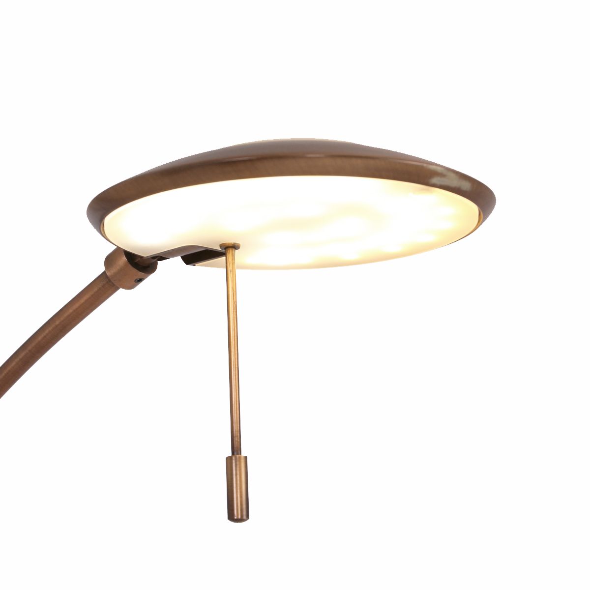 Lampadaire laiton vieilli classique Steinhauer Zenith led bronze et opaque – Image 16
