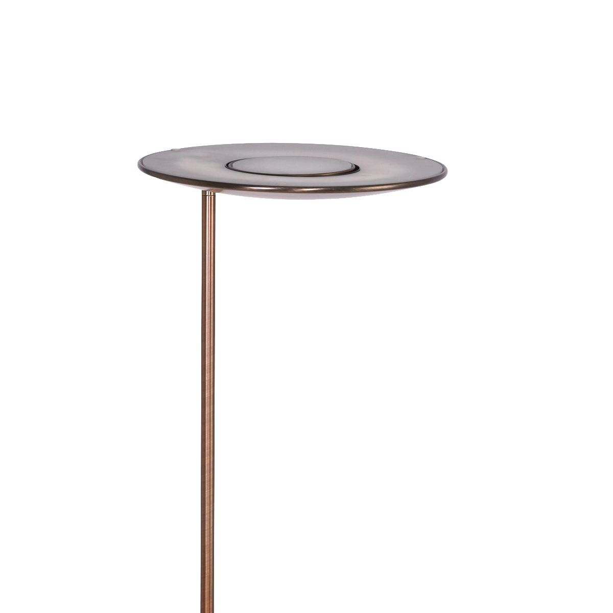 Lampadaire laiton vieilli classique Steinhauer Zenith led bronze et opaque – Image 17