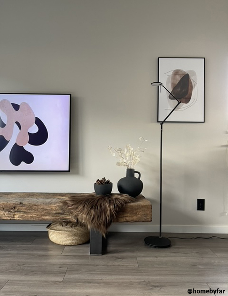 Lampadaire LED avec bras articulé noir Steinhauer Zodiac – Image 3