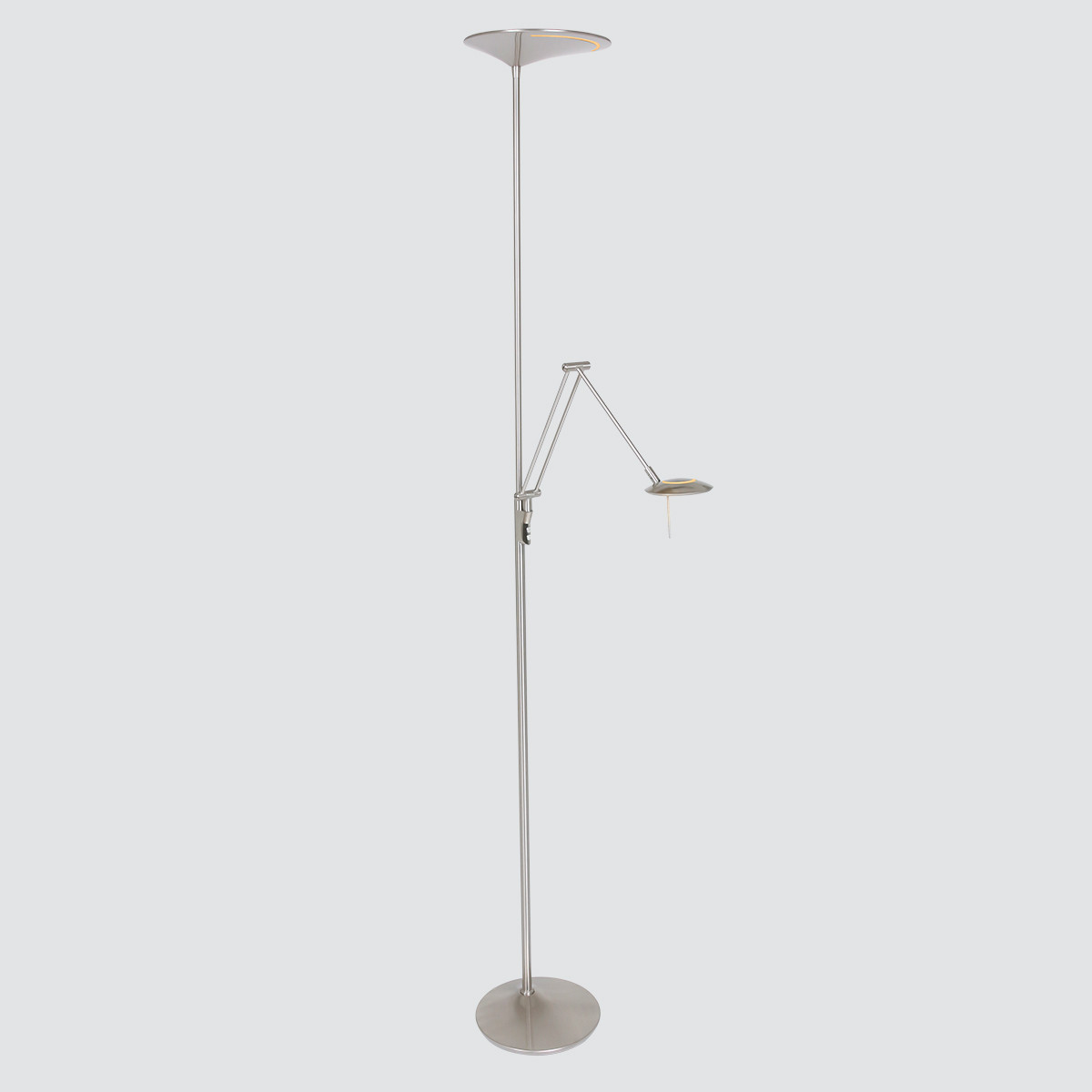 Lampadaire LED avec lampe de lecture Steinhauer Zodiac acier – Image 16
