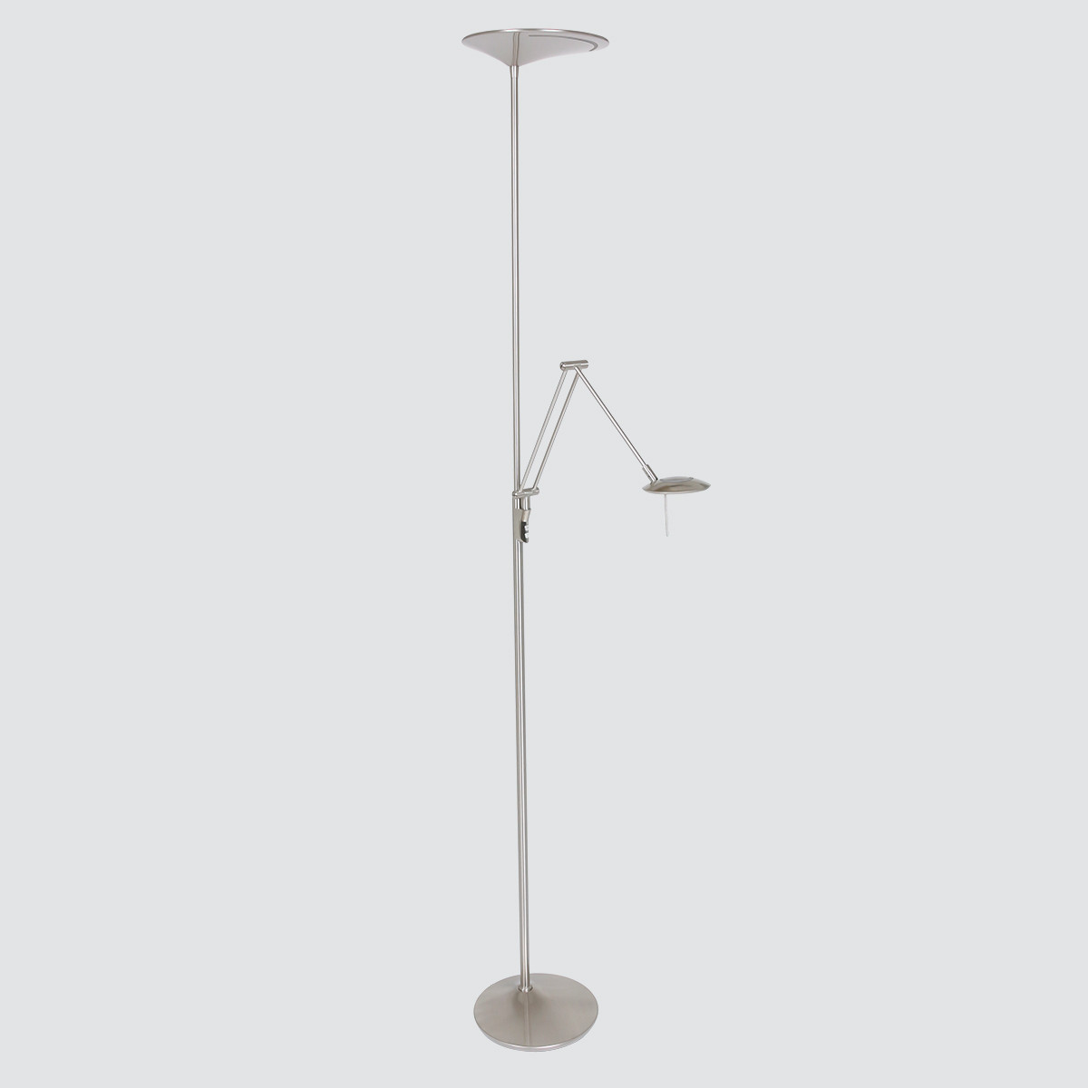 Lampadaire LED avec lampe de lecture Steinhauer Zodiac acier – Image 17