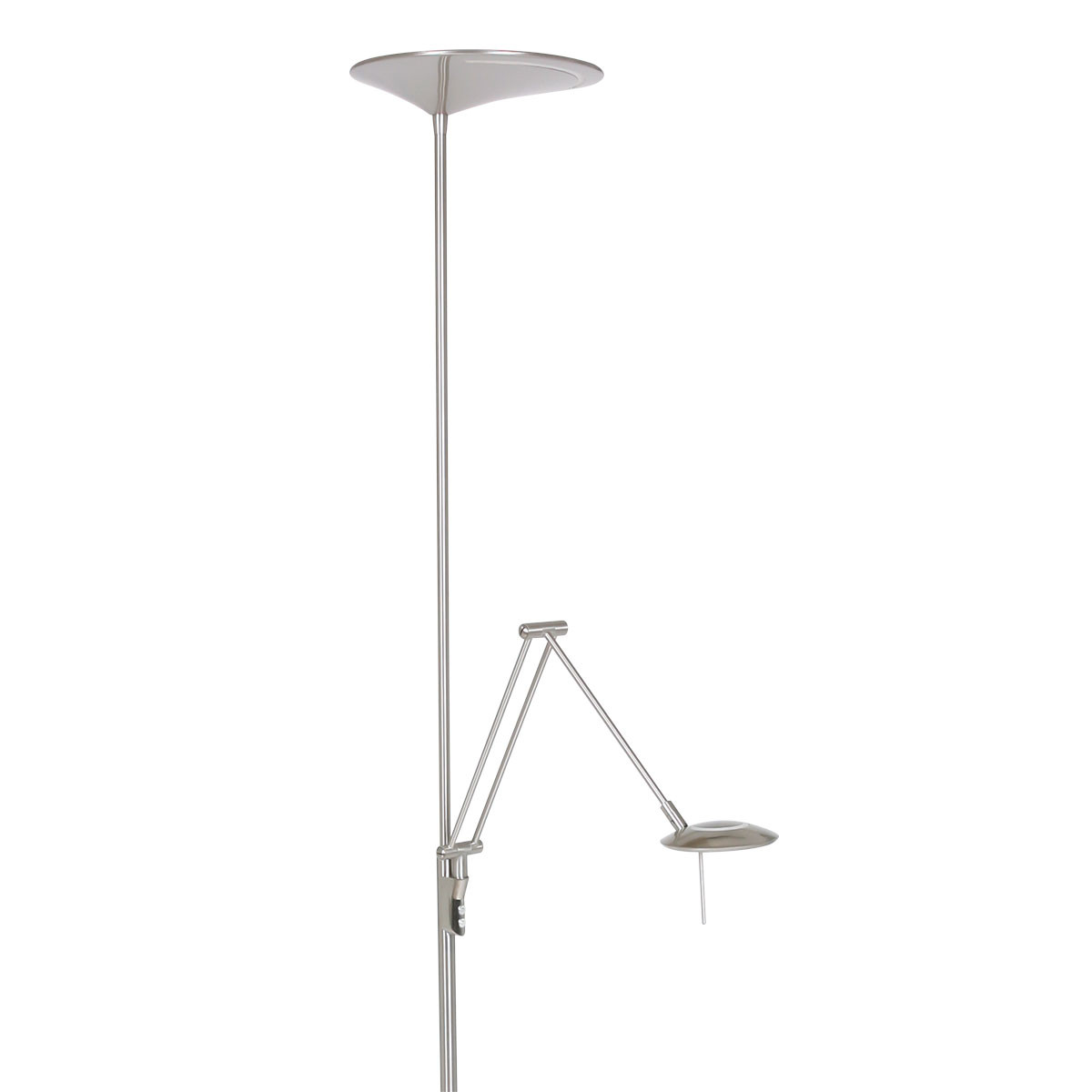 Lampadaire LED avec lampe de lecture Steinhauer Zodiac acier – Image 18