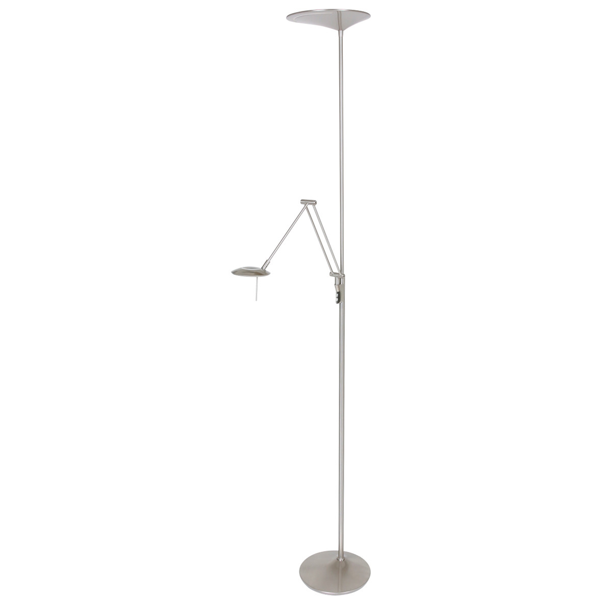 lampadaire-led-avec-lampe-de-lecture-steinhauer-zodiac-acier-2107st