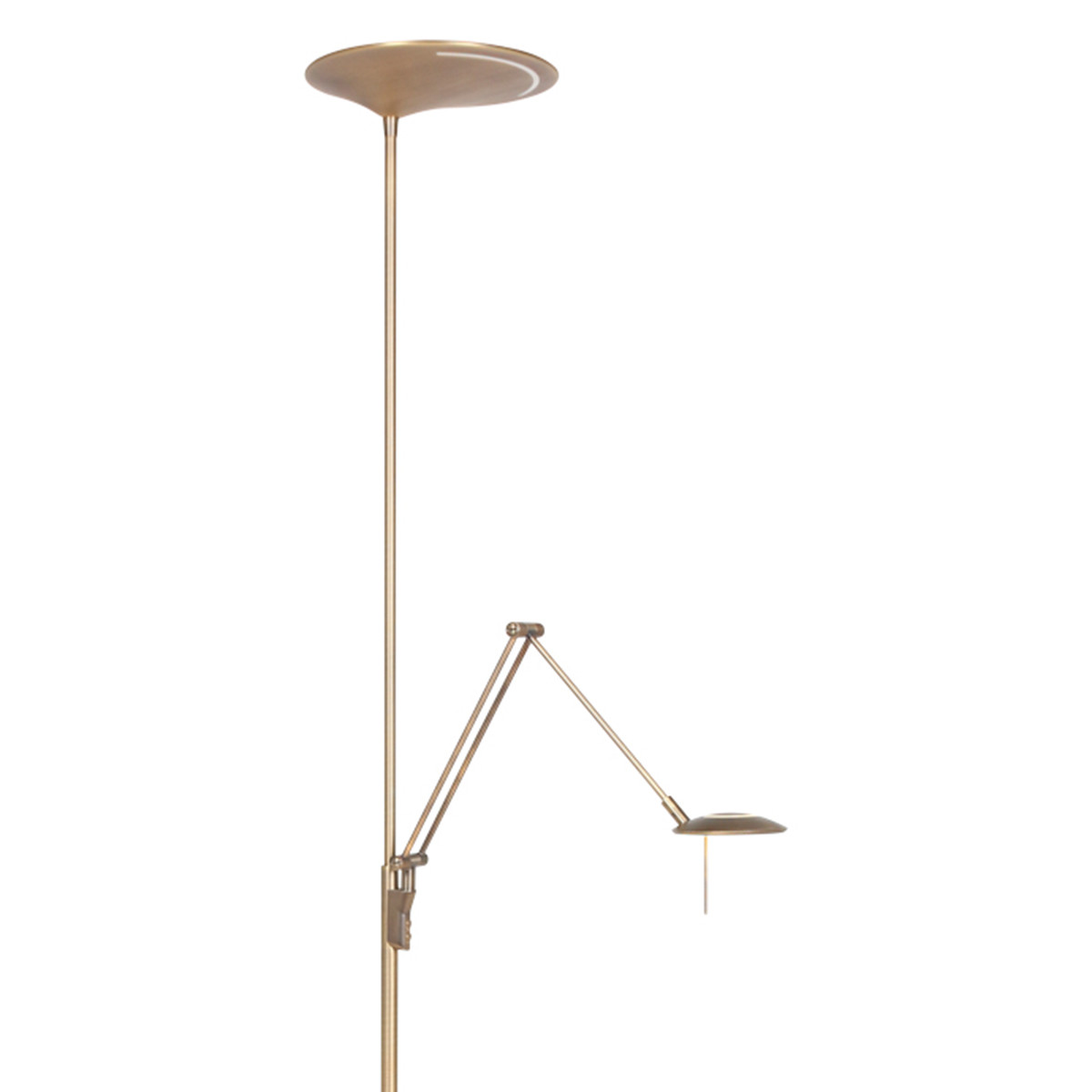 Lampadaire LED avec lampe de lecture Steinhauer Zodiac bronze – Image 11