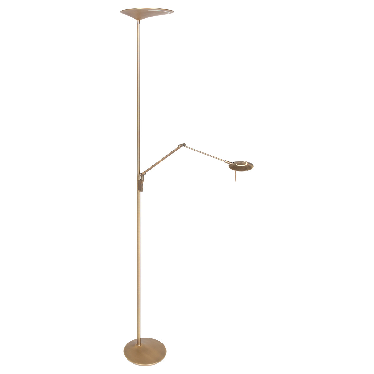 Lampadaire LED avec lampe de lecture Steinhauer Zodiac bronze – Image 2