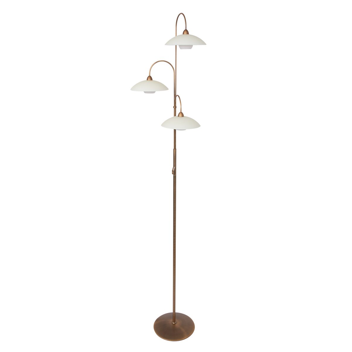 Lampe sur pied classique en métal et verre bronze Steinhauer Sovereign classic – Image 14