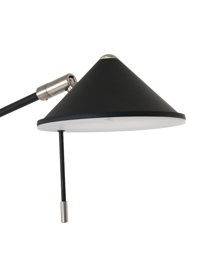 Lampadaire LED design noir aux bras articulés Steinhauer Punkt led chrome et noir – Image 11