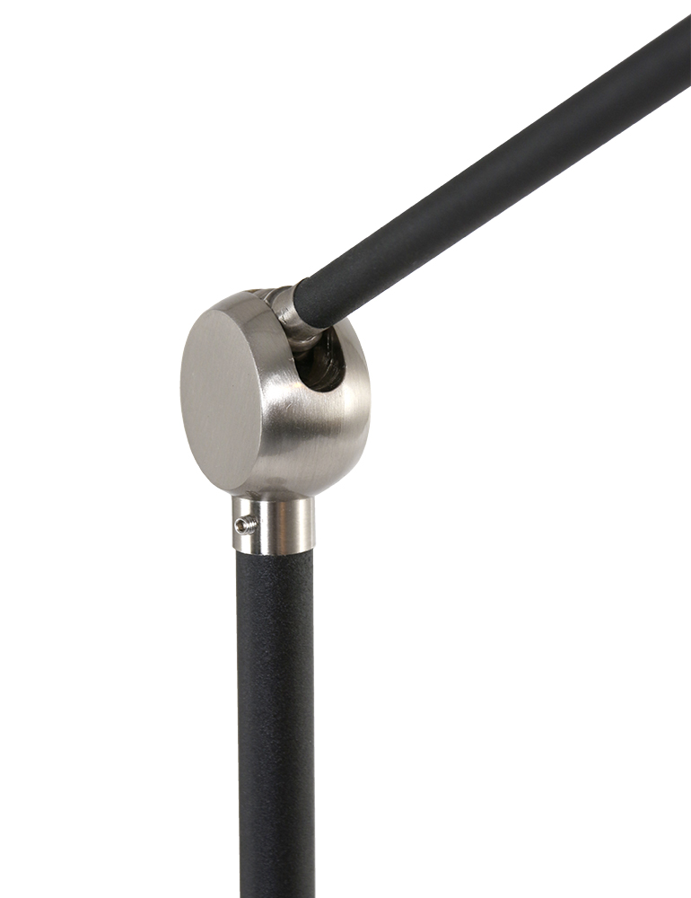 Lampadaire LED design noir aux bras articulés Steinhauer Punkt led chrome et noir – Image 5
