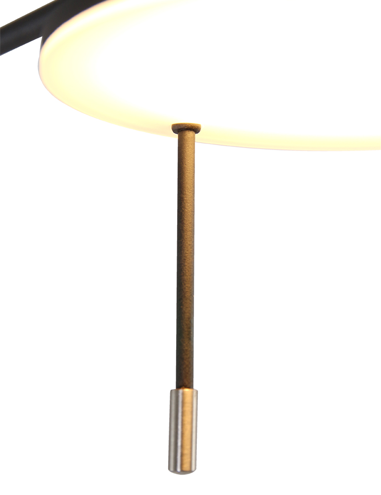 Lampadaire LED design noir aux bras articulés Steinhauer Punkt led chrome et noir – Image 8