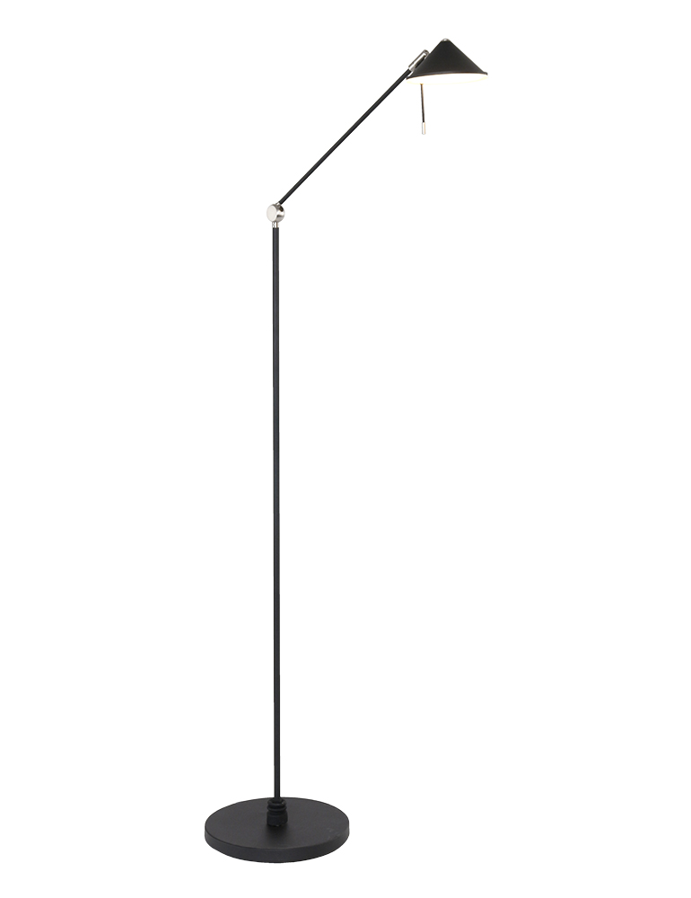 lampadaire-led-design-noir-aux-bras-articules -steinhauer-punkt-led-chrome-et-noir-2559zw