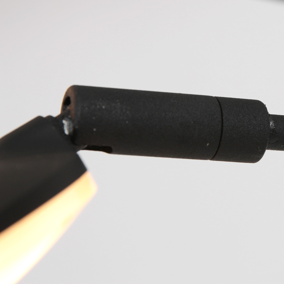 Lampadaire moderne en métal noir Mexlite Synna – Image 14