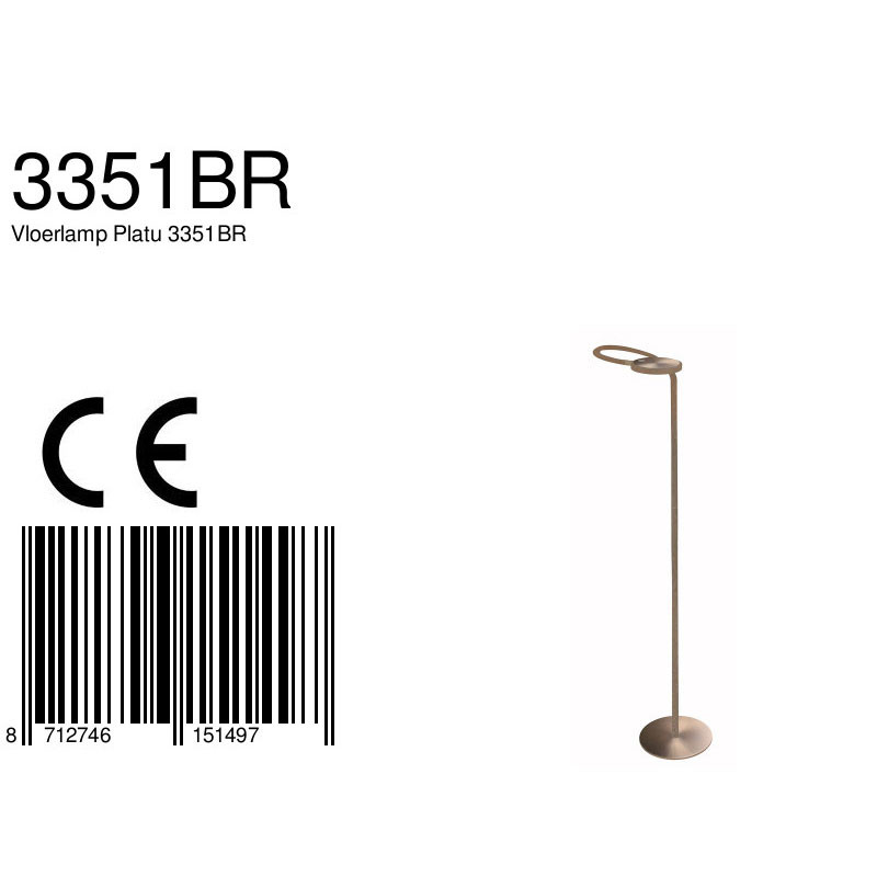 Lampadaire classique réglable en bronze Mexlite Platu – Image 8