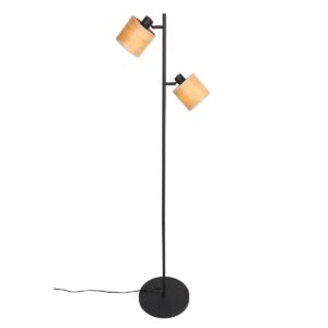 lampadaire-moderne-noir-a-deux-lumieres-steinhauer-bambus-3670zw-2