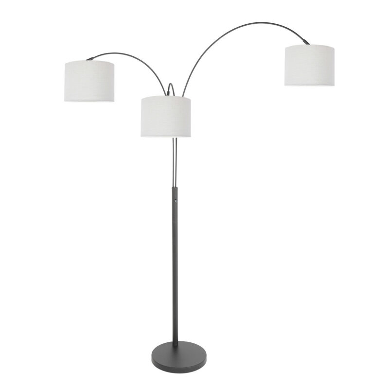 lampadaire-moderne-noir-a-trois-lumieres-steinhauer-sparkled-light-3825zw-13