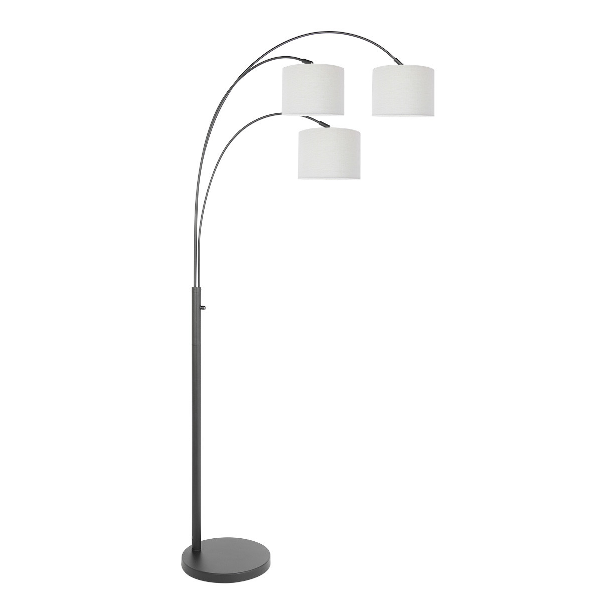 lampadaire-moderne-noir-a-trois-lumieres-steinhauer-sparkled-light-3825zw