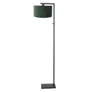 lampadaire-moderne-noir-abat-jour-vert-steinhauer-stang-8219zw