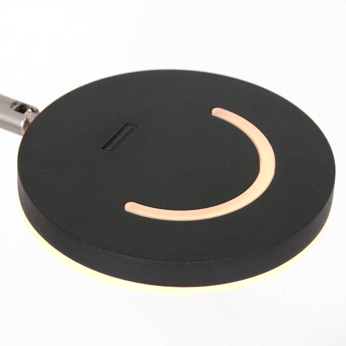 Lampadaire moderne noir avec abat-jour rond Steinhauer Soleil noir – Image 5