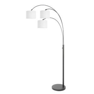 lampadaire-moderne-noir-avec-abat-jours-blancs-steinhauer-sparkled-light-3822zw-2