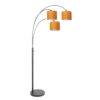 lampadaire-moderne-noir-avec-abat-jours-orange-steinhauer-sparkled-light-3824zw