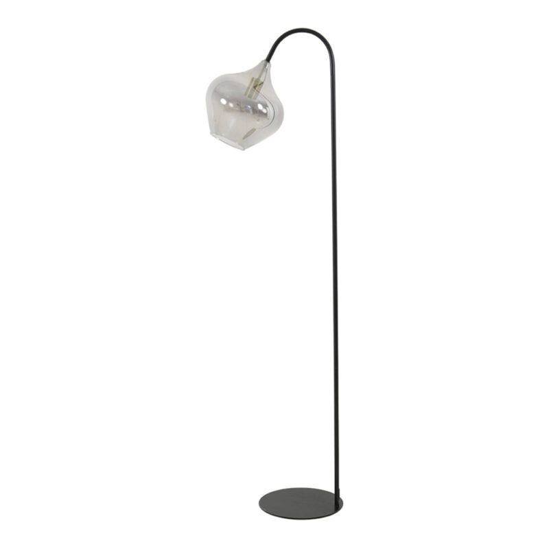 Lampadaire Moderne Noir Avec Fleurs Blanches Acrylique - Hauteur 168 Cm, 4 Ampoules E27 Incluses, Interrupteur Manuel - Salon, Chambre, Bureau - 5