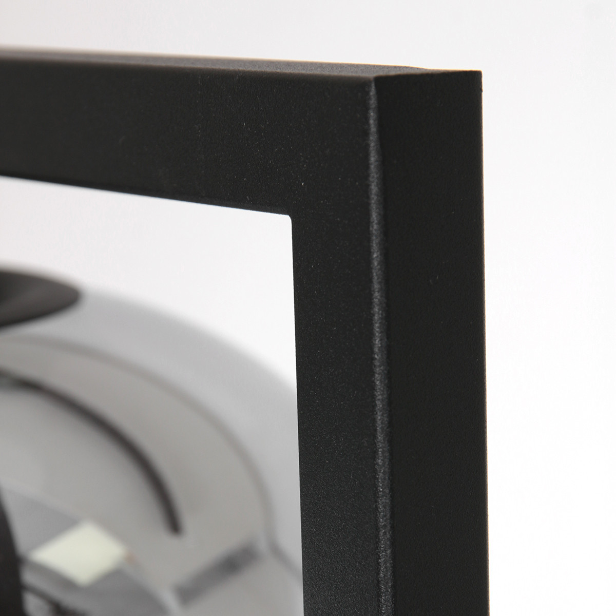 Lampadaire industriel noir avec boule de verre fumé Steinhauer Stang – Image 10