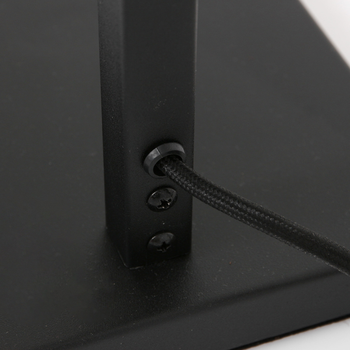 Lampadaire industriel noir avec boule de verre fumé Steinhauer Stang – Image 14