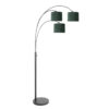 lampadaire-noir-avec-abat-jours-verts-steinhauer-sparkled-light-3827zw