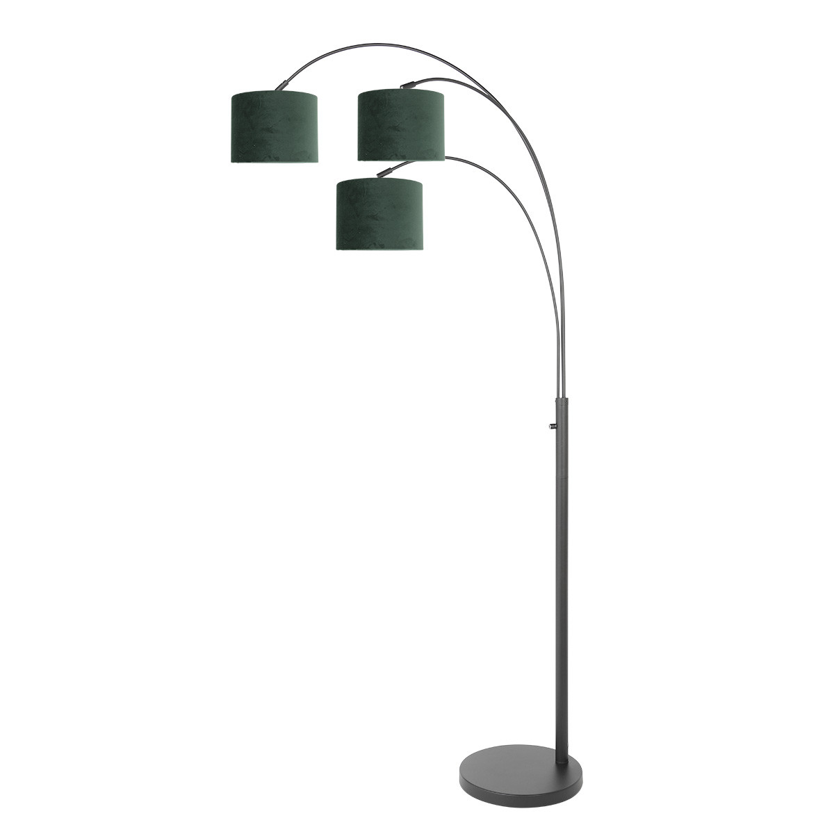 Lampadaire noir avec abat-jours verts Steinhauer Sparkled light – Image 2