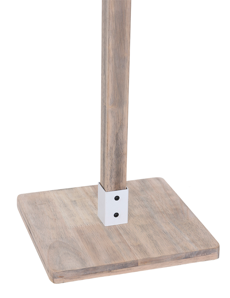 Lampadaire scandinave abat-jour Mexlite Gearwood blanc – Image 8