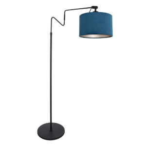 lampadaire-tendance -en-acier-steinhauer-linstrøm-bleu-et-noir-3736zw
