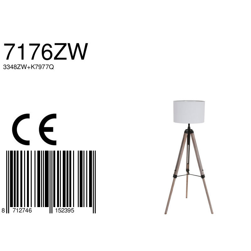 Lampe sur pied scandinave avec trépied Mexlite Triek – Image 7