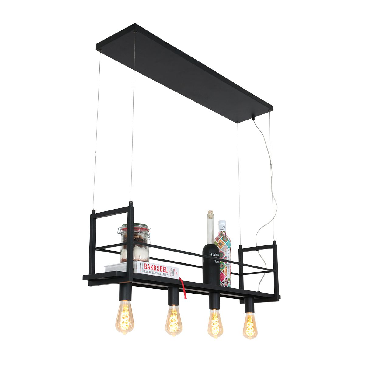 Suspension tendance en métal noir Mexlite Buckley – Image 17