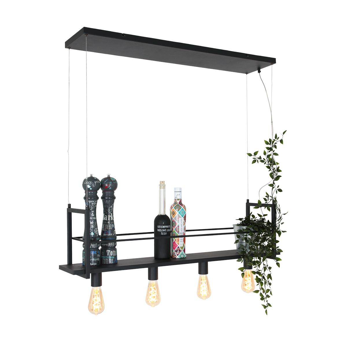 Suspension tendance en métal noir Mexlite Buckley – Image 18