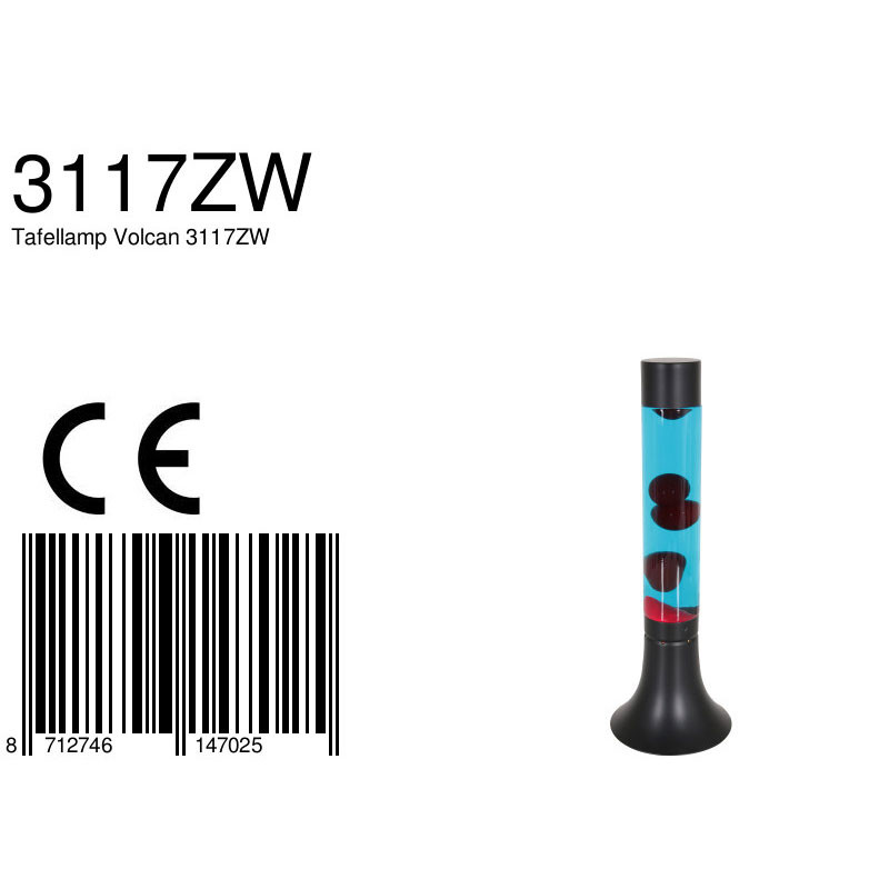 Lampe de table tendance en lave noire / colorée Mexlite Volcan – Image 8