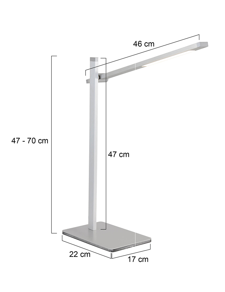 Lampe à LED à poser Stekk Mexlite acier – Image 7