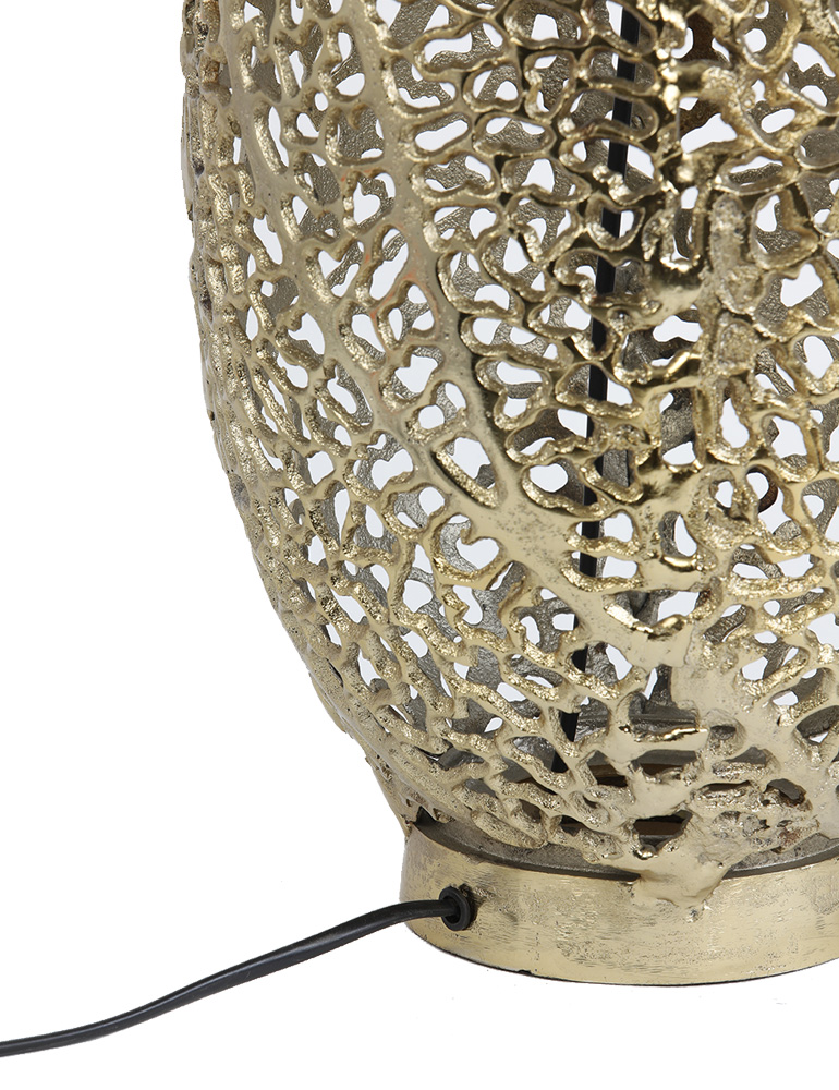 Lampe à poser ajourée motif corail Light & Living Sinula or – Image 4