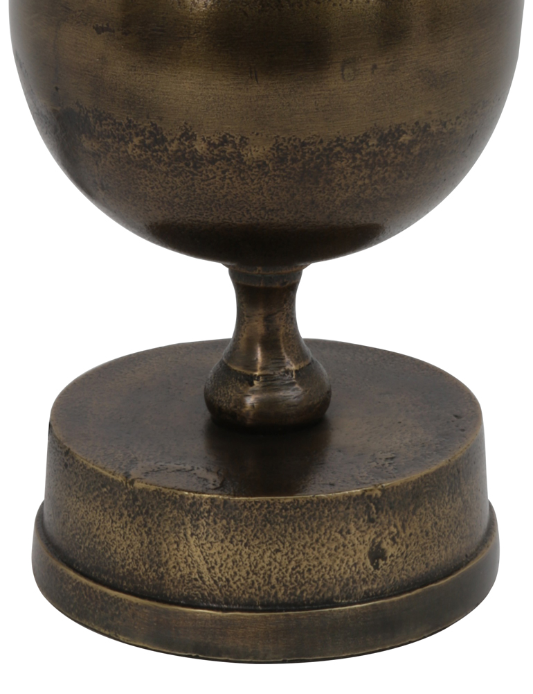 Lampe à poser avec abat-jour argenté Light & Living Kalym bronze – Image 4