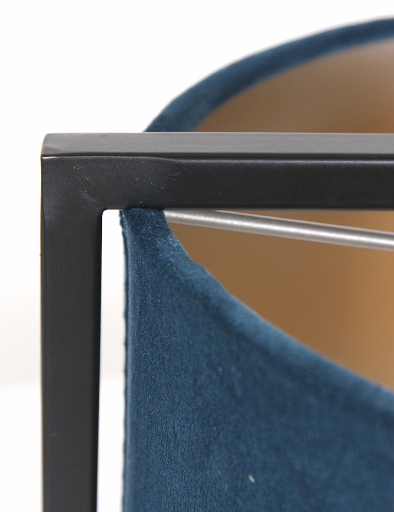 Lampe à poser avec abat-jour Light & Living bleu pétrole – Image 3