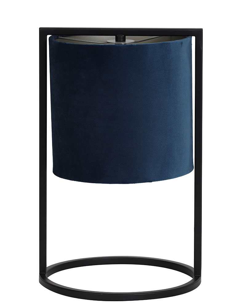 Lampe à poser avec abat-jour Light & Living bleu pétrole – Image 7