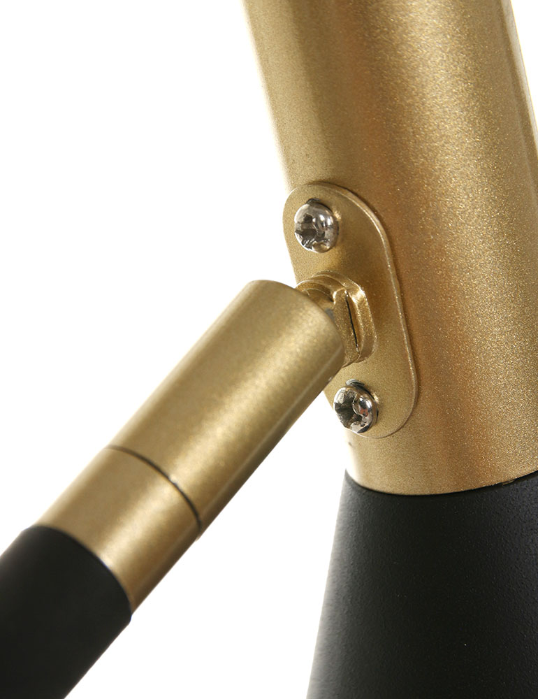 Lampe à poser avec pied courbé Anne’s Choice de Anne Lighting noir et or – Image 11